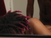 Preview 3 of Fucking Doggystyle In Front Of The Bathroom Mirror