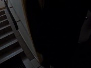 Preview 4 of 18 Year Old Girlfriend Afraid To Fuck In The Entrance And Was Fucked In The Basement Of The House