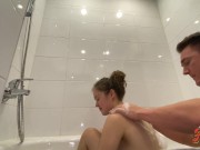Preview 1 of STEPDAUGHTER AND STEPFATHER ALONE IN THE BATHROOM