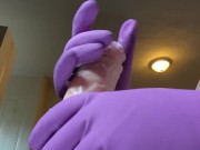 Preview 3 of Cleaning gloves on your hard cock