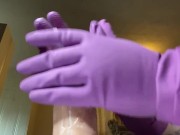 Preview 4 of Cleaning gloves on your hard cock