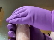 Preview 5 of Cleaning gloves on your hard cock