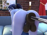 Preview 4 of Widowmaker Horse Dildo Machine Anal Solo (Overwatch) 3d animation with sound