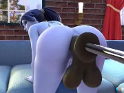 Preview 5 of Widowmaker Horse Dildo Machine Anal Solo (Overwatch) 3d animation with sound
