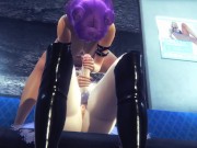 Preview 3 of LOL KDA Hentai - Evelynn Futa & Kaisa Jerkoff, cunnilingus and fuck with creampie