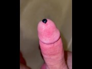 Preview 5 of Cumming from pulling a 20 inch sound out of my cock