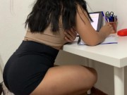 Preview 1 of My classmate invites me to study at her house and I end up fucking her