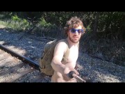 Preview 1 of Outdoor masturbation with toy