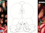 Preview 2 of Pokemon girl has a huge ass Hentai and futanari dick By HotaruChanART