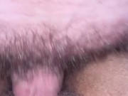 Preview 1 of Ebony need help with the rent! POV: Fat White Cock Ebony with Slo-mo Cum shot.