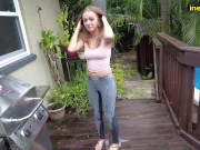 Preview 4 of real female pee desperation and jeans wetting hotties 2021