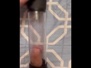 Preview 1 of THIS PENIS PUMP MAKES MY COCK HUGE AND HARD AS FUCK