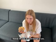 Preview 2 of Bitch Californiababe again wants more sauce in her burger