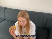 Preview 3 of Bitch Californiababe again wants more sauce in her burger
