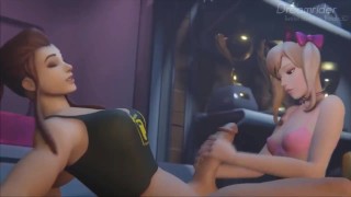 Tracer Loves To Sit On Widowmakers Big Futa Cock