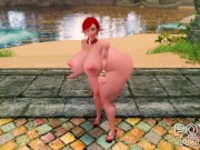 Preview 4 of Skyrim LE THICC Red Head Elf Camila Summer