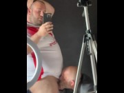 Preview 1 of Rugby Player gets sucked off by boss in the studio