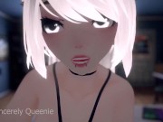 Preview 1 of ASMR - VRChat Stepsister rides your dick and moans into your ear