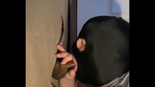 18 year old BBC's first gloryhole. Look how fast he cums full video at onlyfans gloryholefun1 