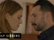 Preview 3 of Family Sinners - Tommy Pistol Goes Home From Work & Finds Ashley Lane Masturbating In His Bed