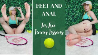 Feet and Anal for Free Tennis Lessons