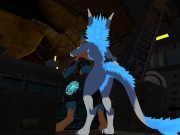 Preview 6 of Protogen Furry gets back blown out over counter
