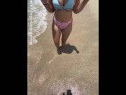 Preview 1 of Ball Kicking on Public Beach in Hawaii POV BallBusting