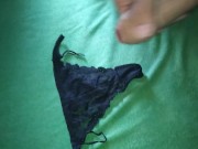 Preview 4 of Jerking off on my wife's panties while she's not at home