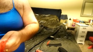 Male Bondage with Cumshot ORGASM - Bound Slave only must cum by vibration and fleshlight fucking