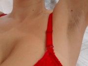 Preview 6 of Armpit Fetish, BIG TITS, Hairy Pussy, Hairy Armpits
