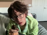 Preview 1 of Femboy Poggies Sucks Your BBC for a Canes Giftcard