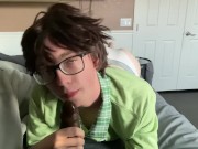 Preview 4 of Femboy Poggies Sucks Your BBC for a Canes Giftcard