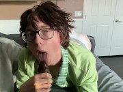 Preview 5 of Femboy Poggies Sucks Your BBC for a Canes Giftcard