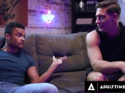 Preview 2 of HETEROFLEXIBLE - Sexually Frustrated Straight Guys Agree To Keep ANAL CREAMPIE Between Them!