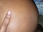 Preview 4 of Ebony thot wanted raw dick with nut on her ass
