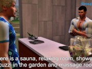 Preview 1 of 'It's more than just a simple massage!" Aston and Francis - SIMS 4