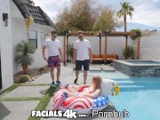 Preview 4 of FACIALS4K Multiple Exploded Facials By Two Hung Dicks On 4th Of July