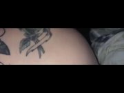 Preview 2 of Baccshots for breakfast/creampie with tatted Pawg