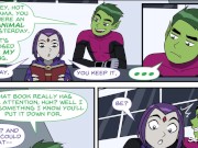 Preview 1 of Teen Titans Emotional Sickness PT. #3 - Robin Fuck Ravin while starfire watch