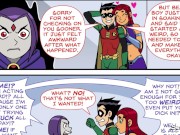 Preview 4 of Teen Titans Emotional Sickness PT. #3 - Robin Fuck Ravin while starfire watch
