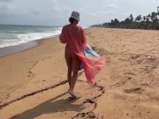 Preview 2 of Walking and Sunbathing naked on the beach