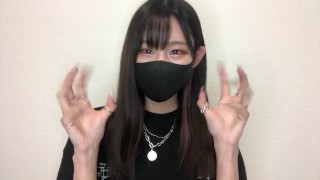 【Japanese hentai】She wears sheer gym clothes and rubs her boobs while hand job【Cosplay】Big breasts