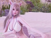 Preview 5 of [MMD] Girl's Generation - Holiday Ahri Kaisa Hot Kpop Dance League of Legends