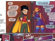 Preview 1 of Bearly EighTeenTitans Pt. 2 - Starfire and Robin Caught Beastboy and Ravin Fucking and got Horny