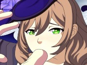 Preview 2 of Sex in Library with Lisa Genshin Impact Masturbation Hentai Blowjob Animation