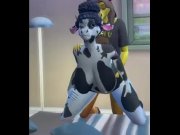 Preview 2 of Sims 4 Furry XXX : Lou ❤️ CoCo Yumi ❤️ Lil’ Moo Moo Milk