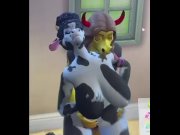 Preview 4 of Sims 4 Furry XXX : Lou ❤️ CoCo Yumi ❤️ Lil’ Moo Moo Milk