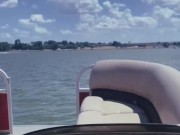Preview 3 of Sucked strangers dick to ride on his jet ski. 4th of July