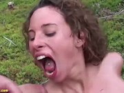 Preview 6 of deepthroat queen outdoor dp fucked