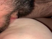 Preview 2 of Breastfeeding MILF fucked and feeding husband breastmilk during sex